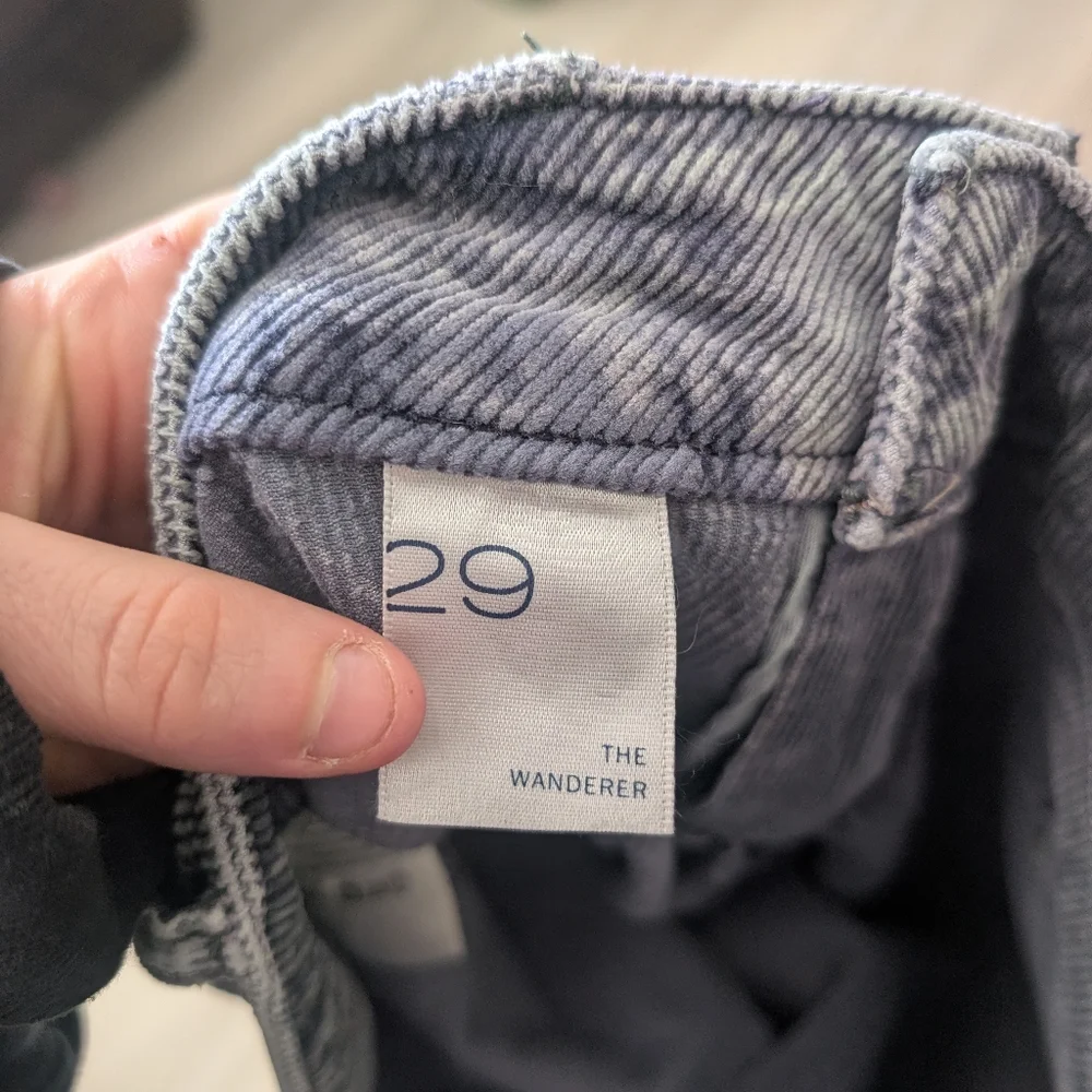 Pilcro The Wanderer Corduroy Cargo pants 29 blue green - Picture 11 of 14